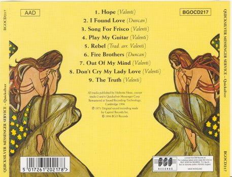 BGO CD Back